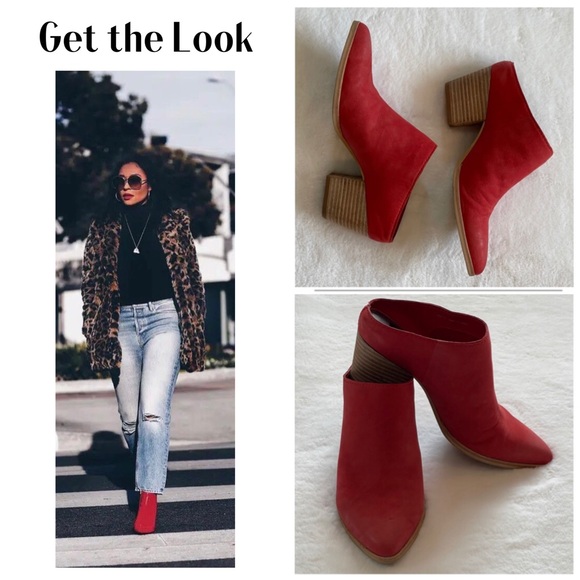 Dolce Vita Shoes - Dolce Vita | Anthropologie Red Leather Mules